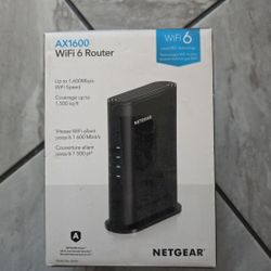 Netgear AX1600 WiFi 6 Router RAX5-100PAS Open Box