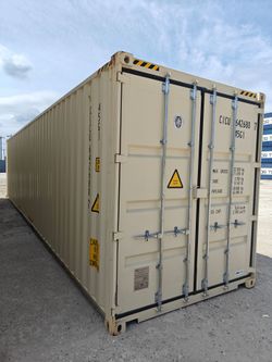 NEW Beige 40HC One Trip Shipping Containers For Sale