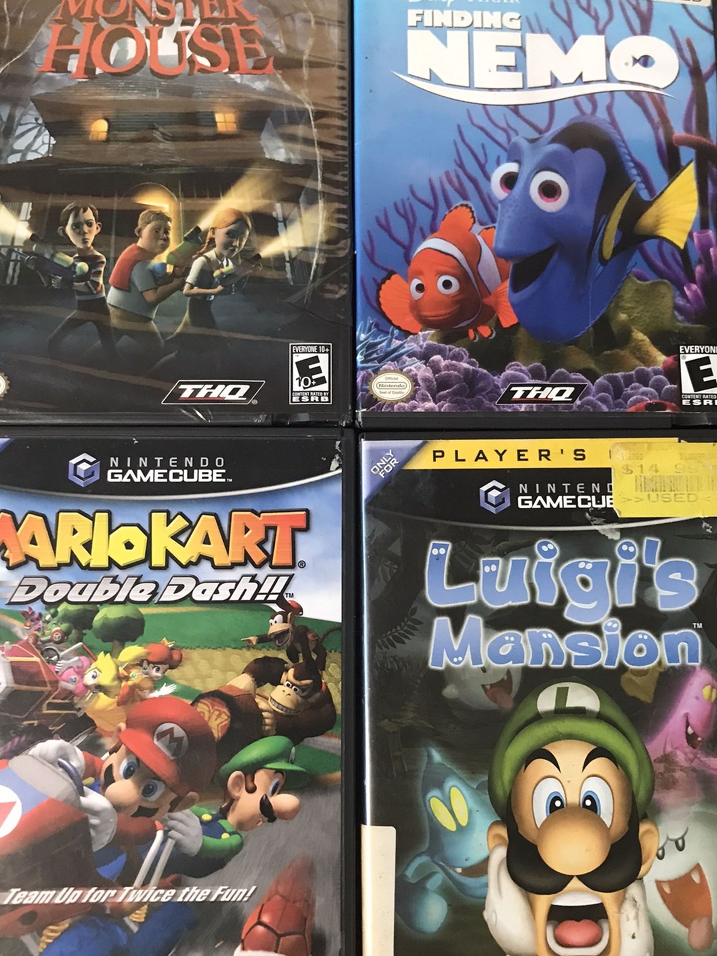 GameCube Games Mario Kart Luigis Mansion