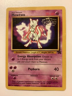 Mewtwo Pokémon First Movie Promo Card MP