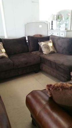 Brown sectional