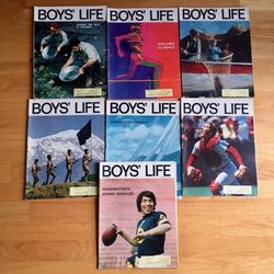 Lot of 7 Boys' Life Boy Scouts Magazines 1971 Year