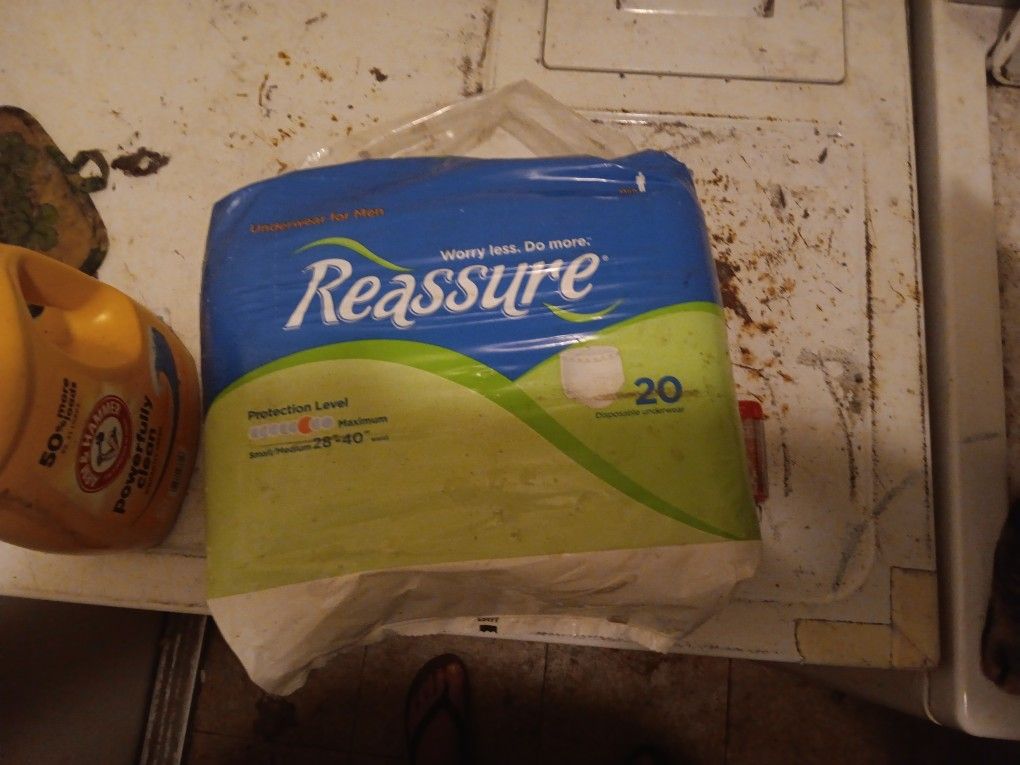 Reassure Disposable Underwear For Men 20 Count