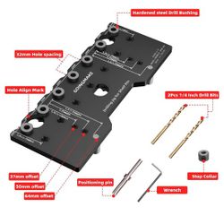 Drilling Jig For Shelf Pin Guide $15