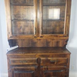 Oak China Hutch