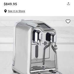 Nespresso Creatista Pro Espresso By Breville