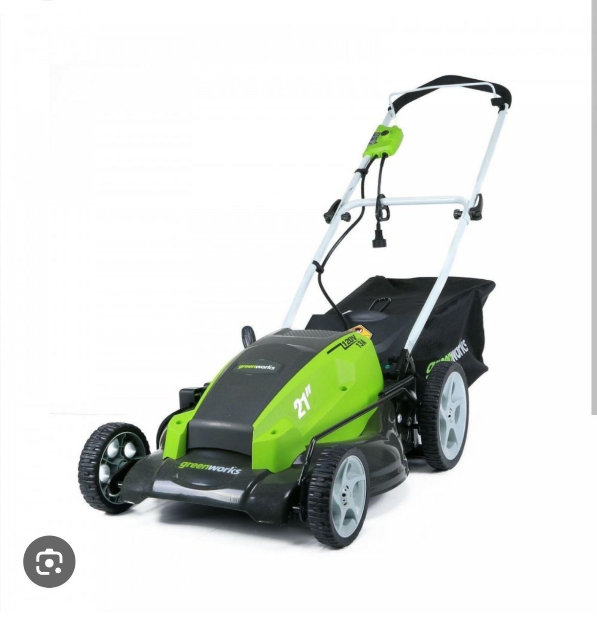 Greenworks 21” 13 AMP, 3 in 1, Electric Lawn Mower $175 OBO