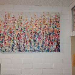 Large colorful canvas