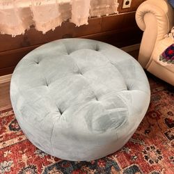Velvet Ottoman 