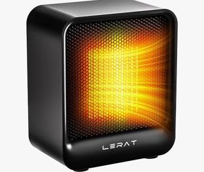 Space Heater, Portable Mini Heater for Indoor Use, 500W Fast Heating Small Desk Heater with Overheating & Tip-Over Protection, Lightweight Electric He