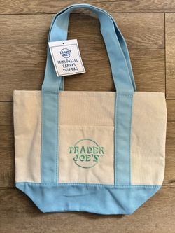 Trader Joe’s Pastel Mini Tote Bag 2025 Limited Edition