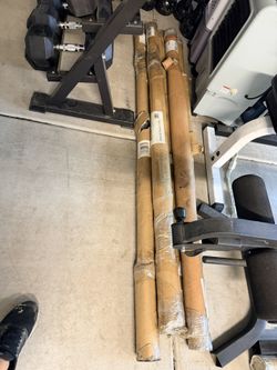 Brand new curl bars and 6’ barbells Olympic 