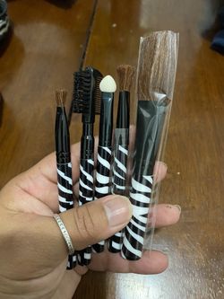 Zebra Print Makeup Bag And Coin Shoe
