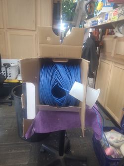 Blue cat 5.4 pair cable 200ft +