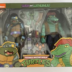 Neca TMNT Slash And Leatherhead 