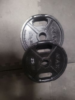 Pair of 25 lb Olympic Weight Plates