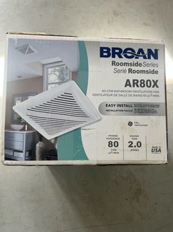New Broan Bathroom Exhaust Fan AR80X