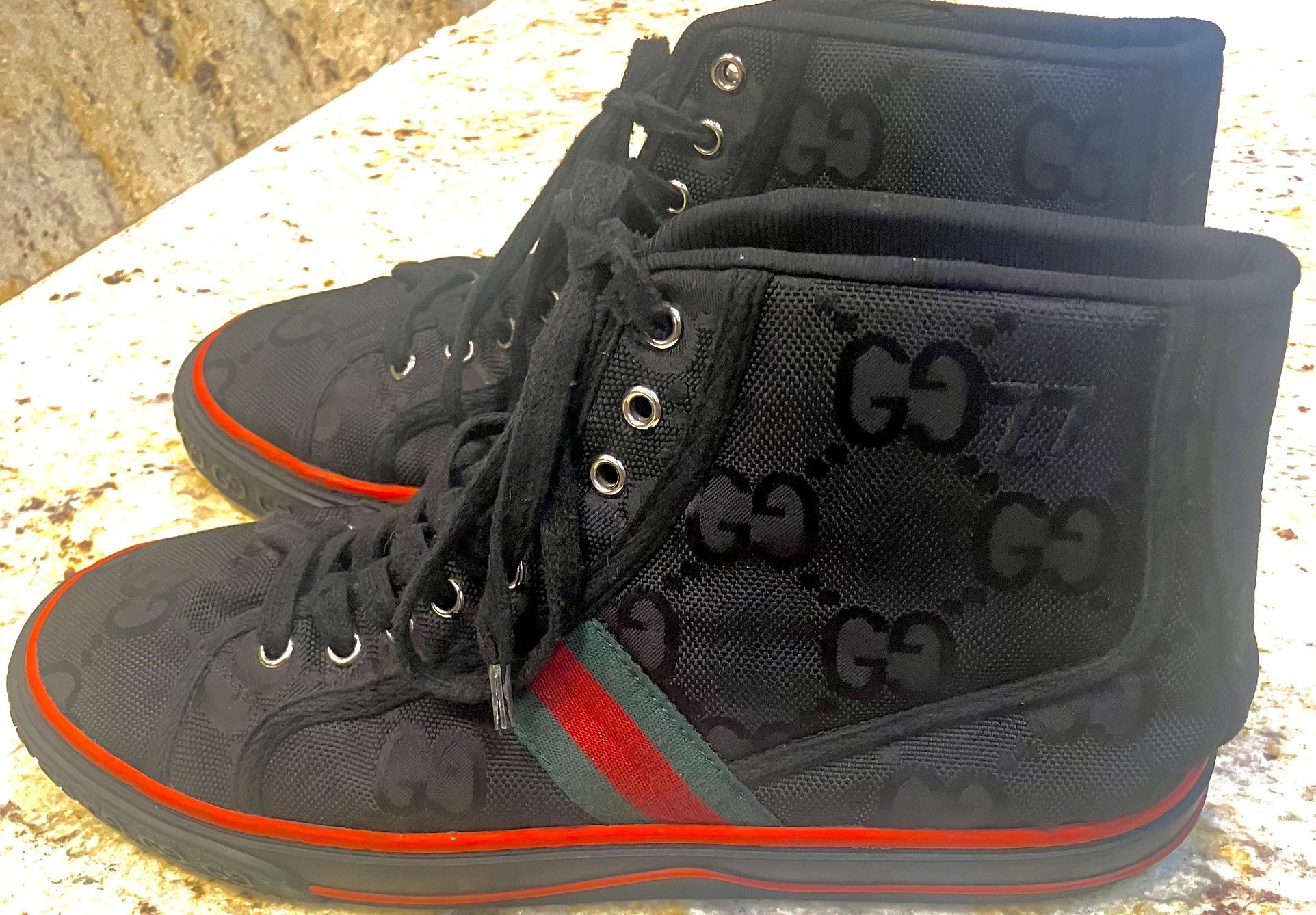 Men’s Gucci Off The Grid GG Tennis 1977 Shoes - Black/Cloth