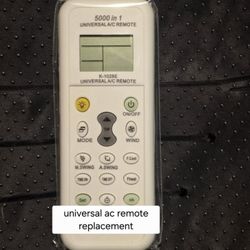 universal ac remote replacement