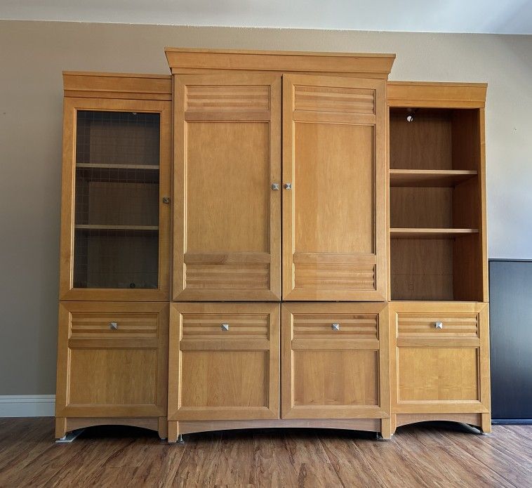 Entertainment Center and Coffee Table