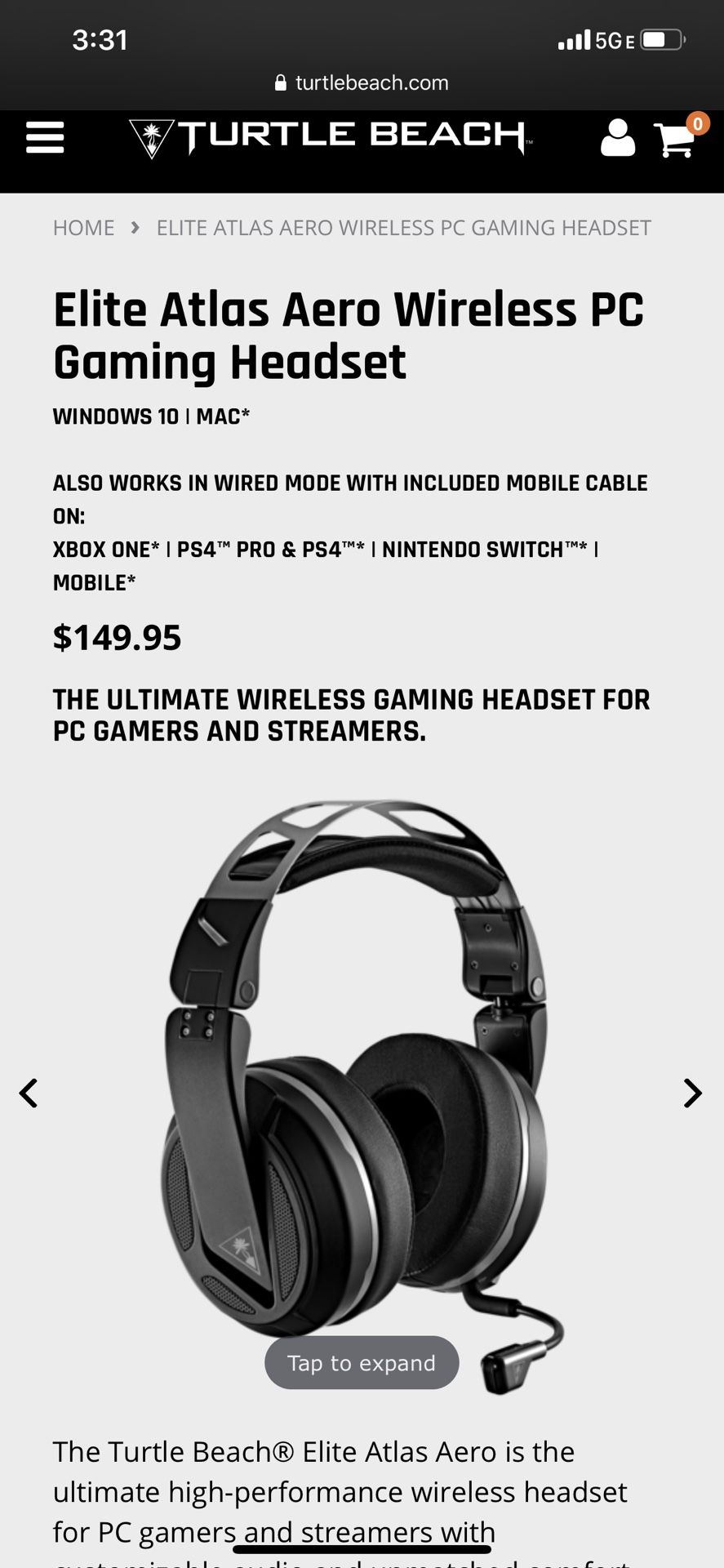 Elite atlas aero wireless