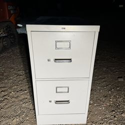 Vertical File Cabinet - Letter, 2 Drawer, Light Gray