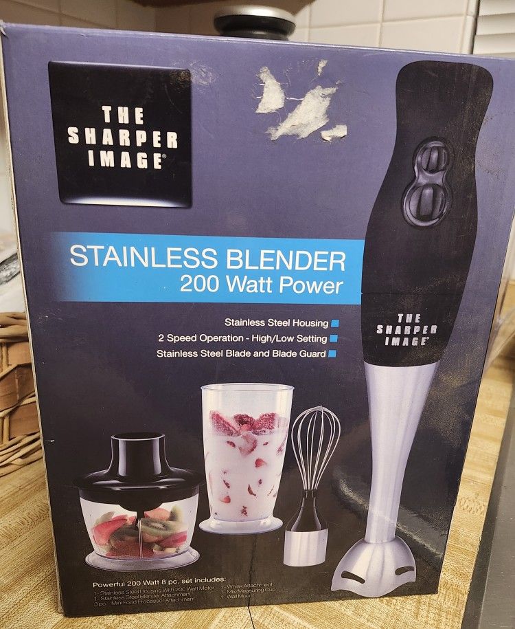 THE  SHARPER  IMAGE  STAINLESS  BLENDER 