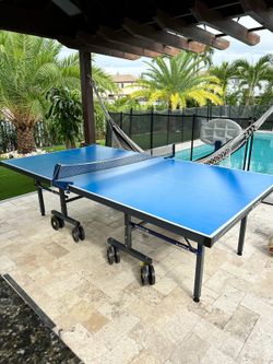 JOOLA PING PONG TABLE OUTDOORS