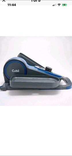 Cubii Go seated elliptical with wheels, handle and mat, new
