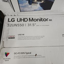 Two LG 32 inch UHD Monitor