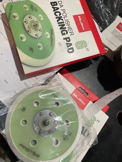 Dual action polisher 6” backing plate $17
