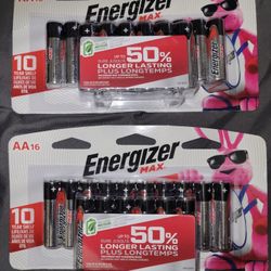 Energizer MAX  2 Packs of Energizer MAX AA Batteries (16 Count Packs) FOR $18/$18 X Los 2