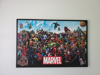 Artissimo "The Line Up" Framed Canvas Wall Art