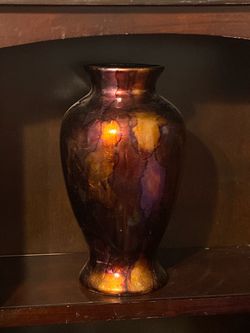 Iridescent Glazed Ceramic Vase