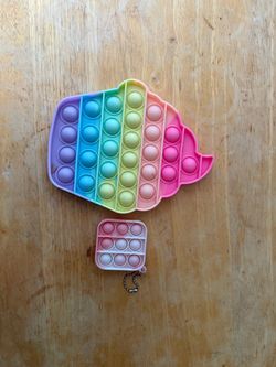 Rainbow Pop It Fidget Toy Set of 2