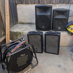 Electro-Voice EV ZX4 & Electro Voice SX300 + EV Force Electro-Voice Speaker + Seismic Audio SACB-24x8x100 24-Channel ((SOLD AS A BUNDLE))