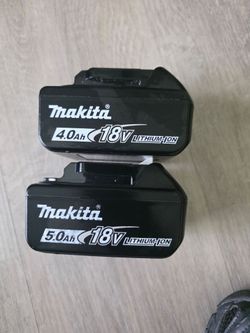 Makita 4ah & 5ah batteries