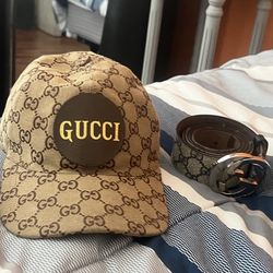 Gucci Hat With Gucci Belt