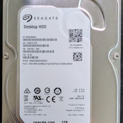 Seagate 1 TB 3.5" Internal Desktop Hard Disk