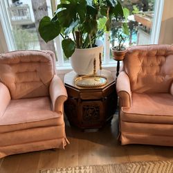 Two Swivel/ Rocking Armchairs - Pristine Condition! 