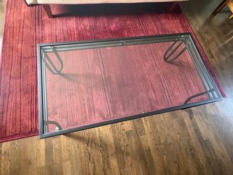 Glass coffee table