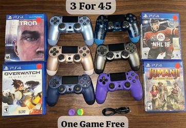 Controls PS4 3 For 45 1 Games Free
