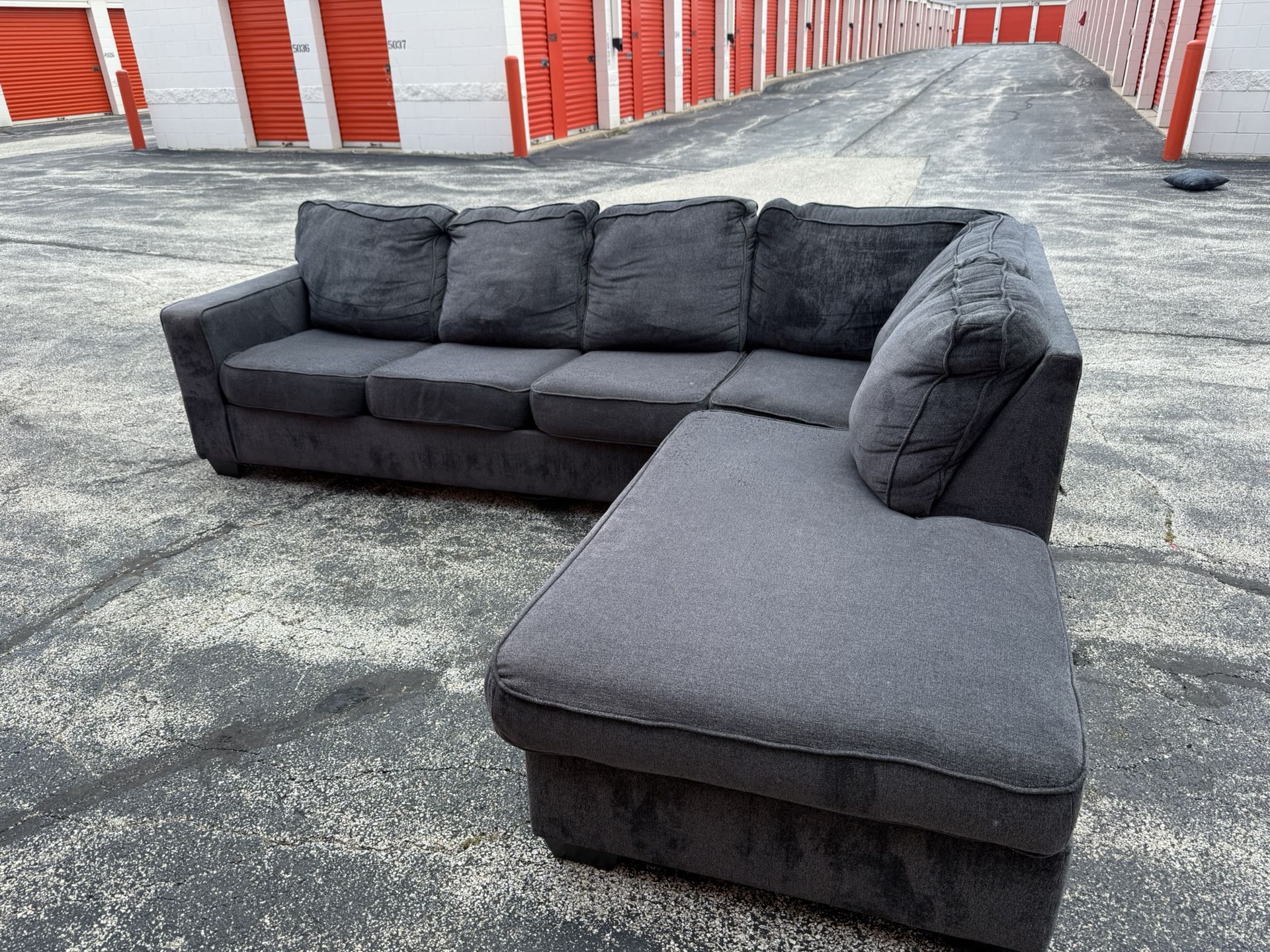 Ashley Furniture - Gray Two Piece Sectional Couch! ***Free CurbSide Delivery***