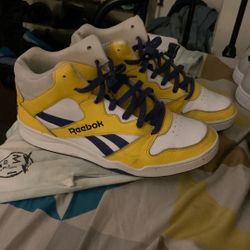 Reebok Yellow,white, Purple Sneakers