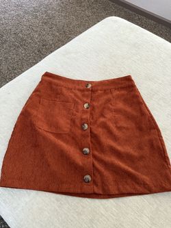 SHEIN Burnt Orange Skirt 