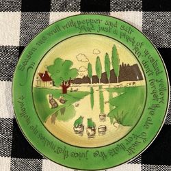 St Augustine Staffordshire 10” c1900 Rabbitware Plate