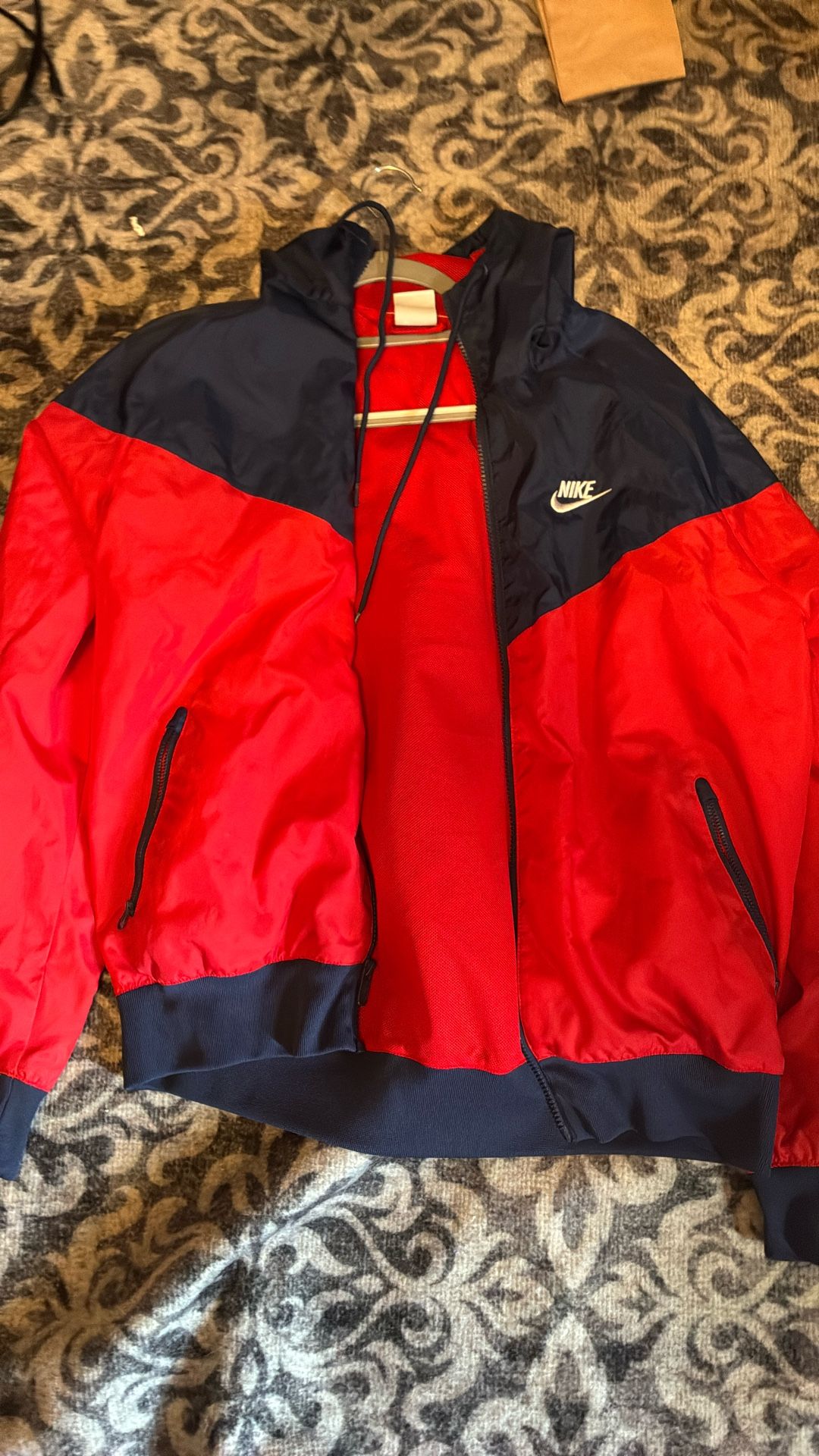 Red Nike Tec Hoodie