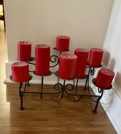 PIER 1 CANDLE HOLDER with Candles