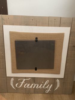 Family Boho Farmhouse Wood Frame