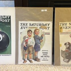 Antique Saturday evening post covers